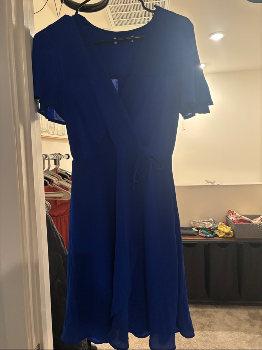 Women’s Royal Blue Wrap Dress